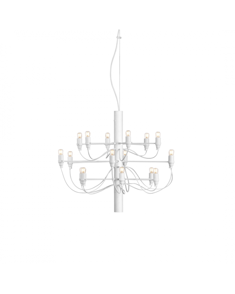 Flos - Suspension 2097/18 Blanc  | Sceneo - L'art de la lumière